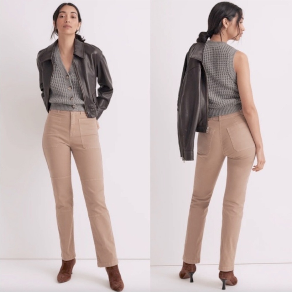 Madewell The '90s Straight Utility Pant in Garment-Dyed Canvas